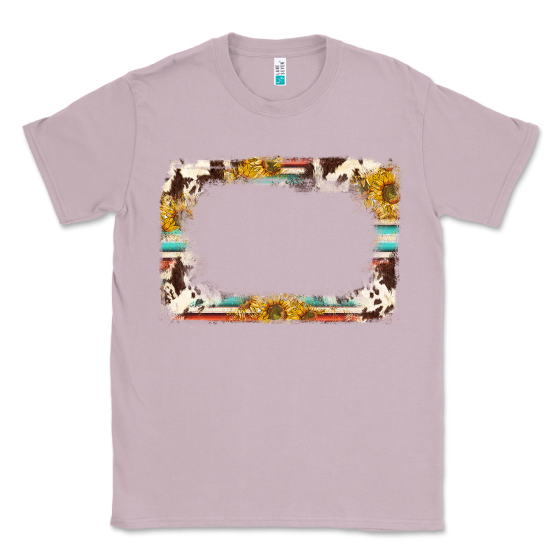 Western Serape Sunflower Background Frame Classic Tee by NancyCooperArtShop | Teevron