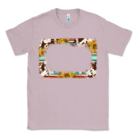 Lilac western serape sunflower background frame Classic Tee - NancyCooperArtShop