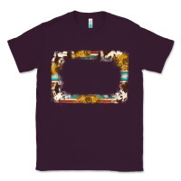 Plum western serape sunflower background frame Classic Tee - NancyCooperArtShop