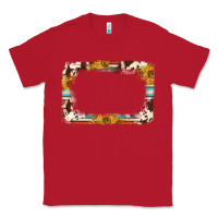 Red western serape sunflower background frame Classic Tee - NancyCooperArtShop