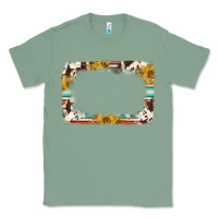 Sage western serape sunflower background frame Classic Tee - NancyCooperArtShop