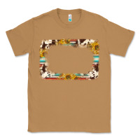 Toasted Coconut western serape sunflower background frame Classic Tee - NancyCooperArtShop