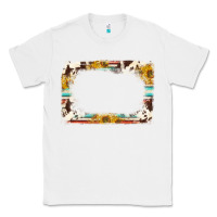 White western serape sunflower background frame Classic Tee - NancyCooperArtShop