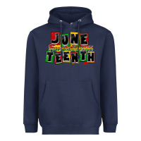 Navy juneteenth freeish since 1865 Heavyweight Hoodie - CowGirlArtShop