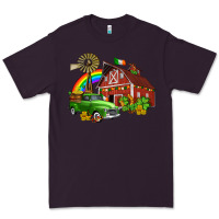 Plum barn st patricks with truck and shamrocks Premium Tee - AdoDesignShop