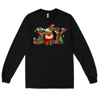 Black joy christmas deer Long Sleeve Tee - MaliasSmallBusiness