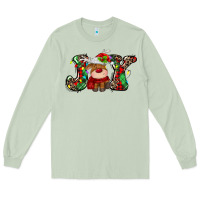 Matcha joy christmas deer Long Sleeve Tee - MaliasSmallBusiness