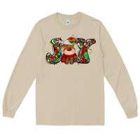 Mushroom joy christmas deer Long Sleeve Tee - MaliasSmallBusiness