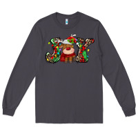 Smoke joy christmas deer Long Sleeve Tee - MaliasSmallBusiness