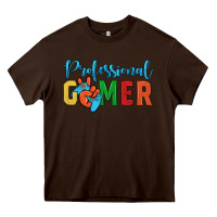 Chocolate Brown professional gamer Heavy Core Tee - JahusDesignShop