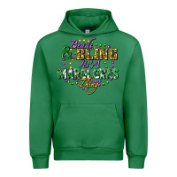Emerald heads and bling it's' a mardi gras thing Urban Hoodie - FaDigitalArtStudio