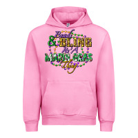 Fuchsia Pink heads and bling it's' a mardi gras thing Urban Hoodie - FaDigitalArtStudio