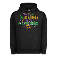 Pigment Black heads and bling it's' a mardi gras thing Urban Hoodie - FaDigitalArtStudio