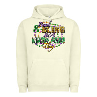 Pigment Pistachio heads and bling it's' a mardi gras thing Urban Hoodie - FaDigitalArtStudio