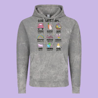 Christian Easter Vintage Hoodie Designed By Maliassmallbusiness
