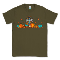 Army Green thankful cross pumpkin Classic Tee - JahusDesignShop