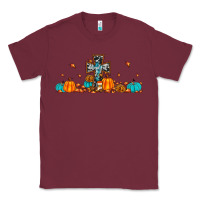 Burgundy thankful cross pumpkin Classic Tee - JahusDesignShop