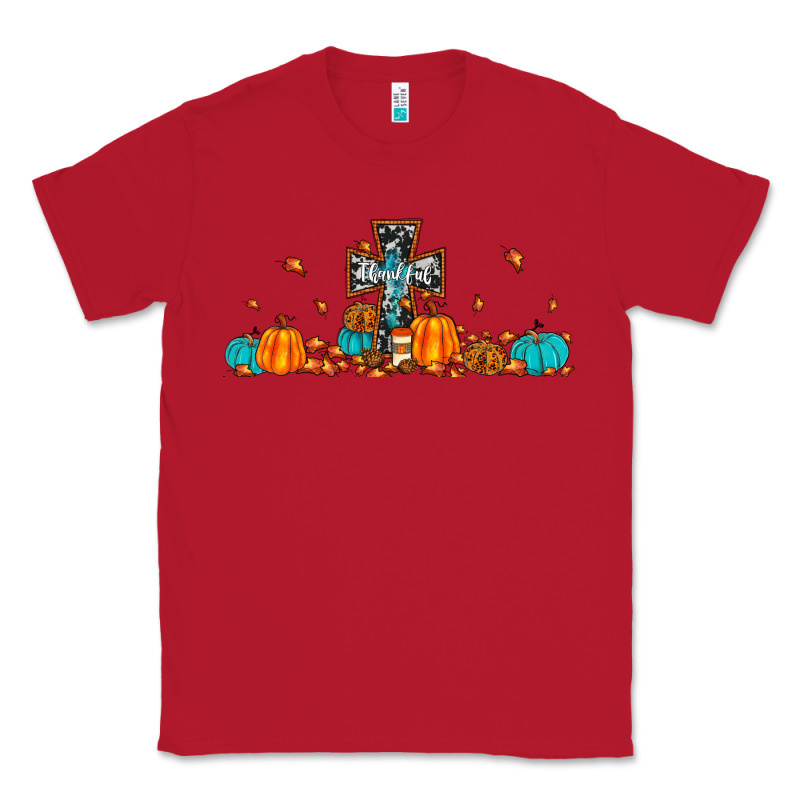 Thankful Cross Pumpkin Classic Tee by JahusDesignShop | Teevron
