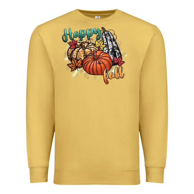 Happy Fall Premium Sweatshirt by CowGirlArtShop | Teevron
