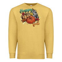 Antique Gold happy fall Premium Sweatshirt - CowGirlArtShop