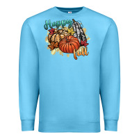 Ocean Blue happy fall Premium Sweatshirt - CowGirlArtShop