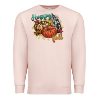 Pale Pink happy fall Premium Sweatshirt - CowGirlArtShop