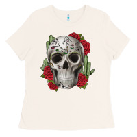 Bone skull cactus Ladies Tee - JahusDesignShop