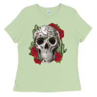 Matcha skull cactus Ladies Tee - JahusDesignShop