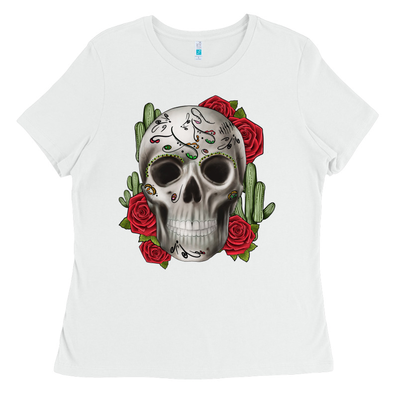 Skull Cactus Ladies Tee by JahusDesignShop | Teevron