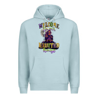 Blue Mist welcome to our haunted house Premium Hoodie - CowGirlArtShop