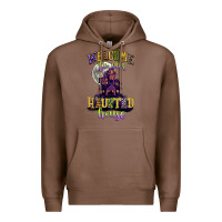 Chestnut welcome to our haunted house Premium Hoodie - CowGirlArtShop