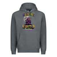 Rock welcome to our haunted house Premium Hoodie - CowGirlArtShop