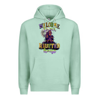 Seafoam welcome to our haunted house Premium Hoodie - CowGirlArtShop