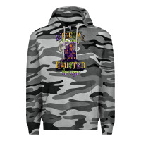 Slate Camo welcome to our haunted house Premium Hoodie - CowGirlArtShop