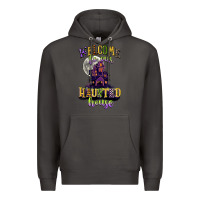 Smoke welcome to our haunted house Premium Hoodie - CowGirlArtShop