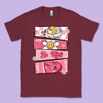 Trendy Valentines Day Retro Characters Classic Tee Designed By Maliassmallbusiness