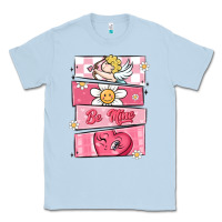 Dusty Blue trendy valentines day retro characters Classic Tee - MaliasSmallBusiness