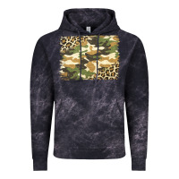 Leopard Camo Pattern Background Vintage Hoodie | Teevron