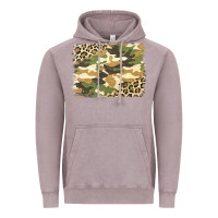 Vintage Zinc leopard camo pattern background Vintage Hoodie - Jasminsmagicworld