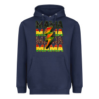 Navy juneteenth mama Heavyweight Hoodie - CowGirlArtShop