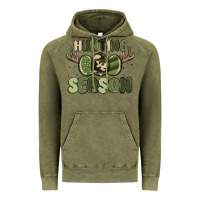 Vintage Olive hunting season Vintage Hoodie - MaliasSmallBusiness