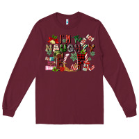 Burgundy im the naughty elf Long Sleeve Tee - MaliasSmallBusiness