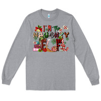 Heather Grey im the naughty elf Long Sleeve Tee - MaliasSmallBusiness