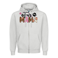 Dove Grey fur mama Zipper Hoodie - texasbilliewilder