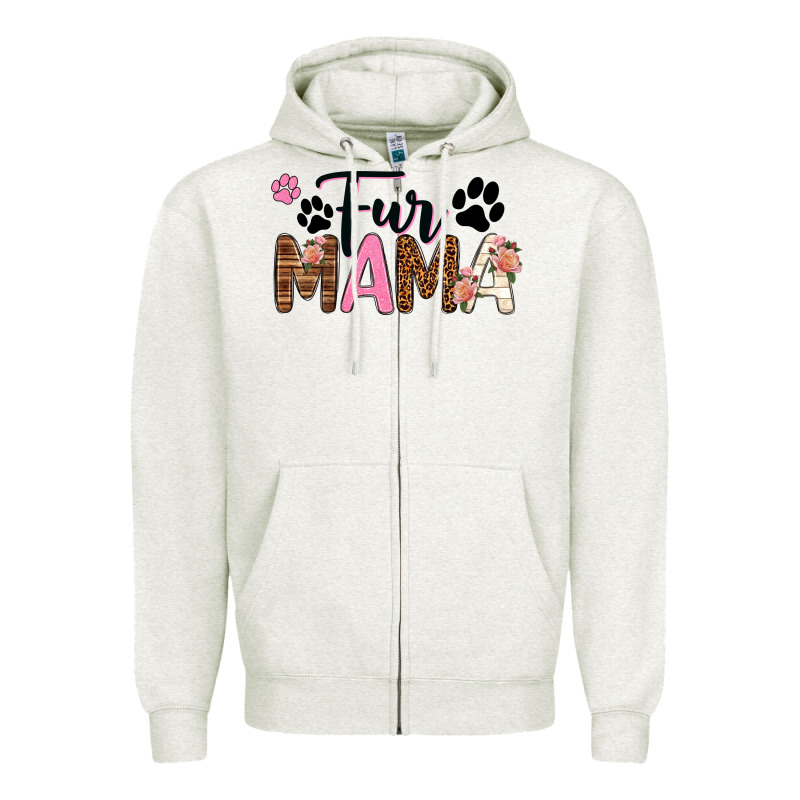 Fur Mama Zipper Hoodie by texasbilliewilder | Teevron
