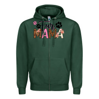 Sports Green fur mama Zipper Hoodie - texasbilliewilder