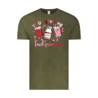 Vintage Olive you give me tachycardia Vintage Tee - MaliasSmallBusiness