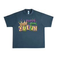Midnight Navy mardi gras queen Urban Heavy Tee - MaliasSmallBusiness