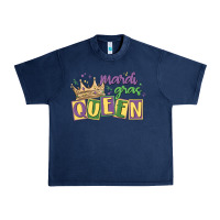 Navy mardi gras queen Urban Heavy Tee - MaliasSmallBusiness