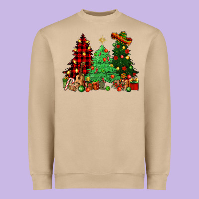 Mexican Christmas Trees Heavyweight Sweatshirt Designed By Nancycooperartshop